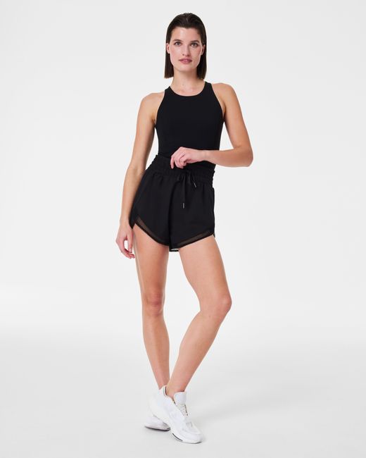 Spanx Black The Get Moving Easy Access Exercise Romper