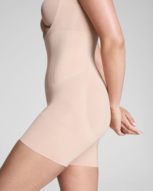 Spanx Natural Sculpt Oncore Open-Bust Mid-Thigh Bodysuit