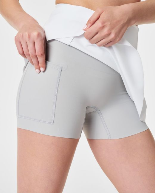Spanx White Shape Bodyline Skort With Mid-Tummy Compression, 15"