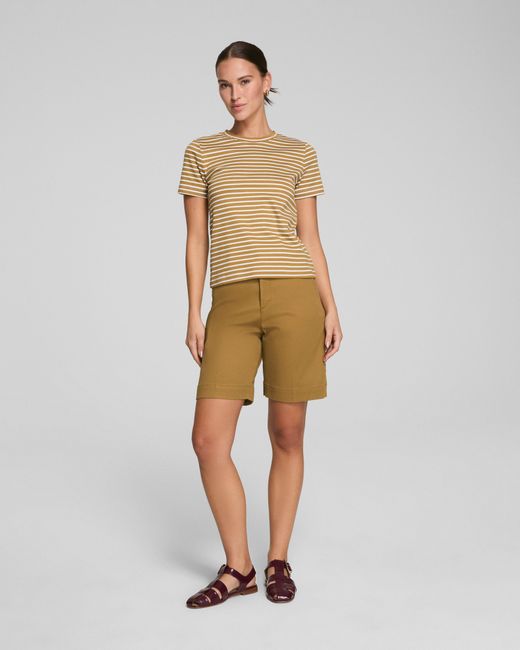 Spanx Natural ® Cotton Crewneck Tee, Stripe
