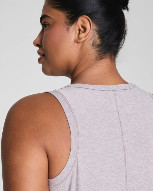 Spanx Purple Softstretch Crewneck Tank Top