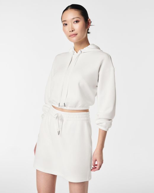 Spanx White Airessentials Cinched Hoodie