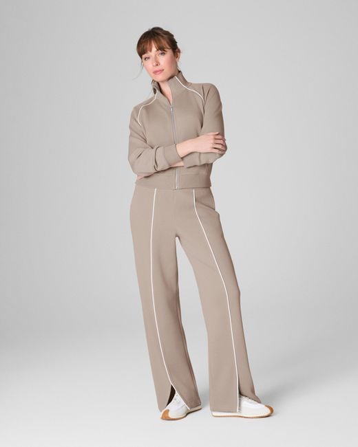 Spanx Natural Airessentials Pique Straight Leg Pants