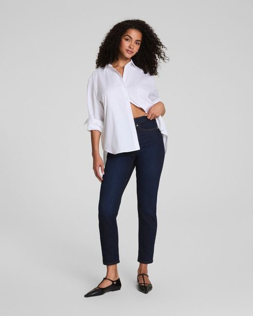 Spanx White ® Poplin Oversized Button-down