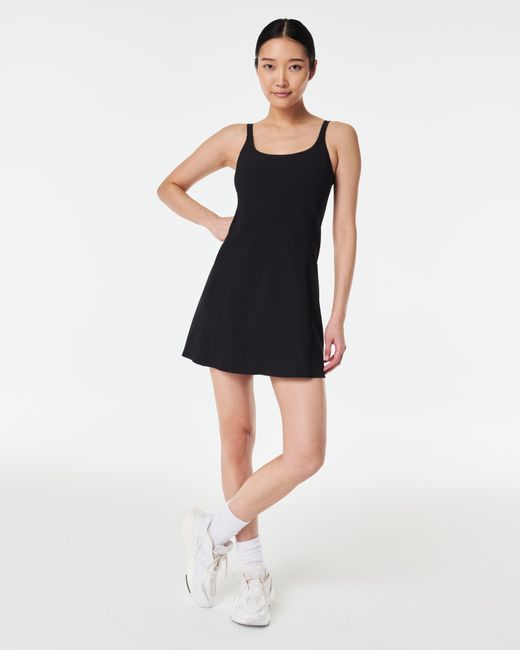 Spanx Black Booty Boost® Ribbed Dress