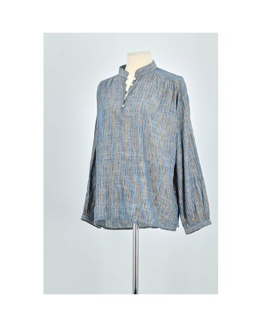 Blouses Blouse en coton bleue Des Petits Hauts en coloris Blue