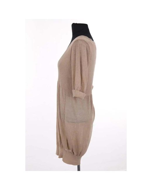 Robe Courte Robe Camel Sandro en coloris Brown