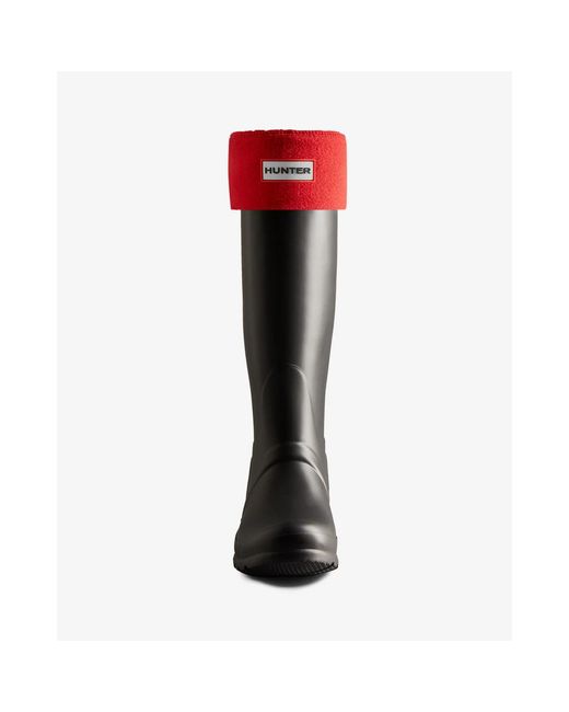 Chaussettes Fleece Tall Boot Sock Hunter en coloris Red
