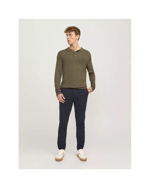 Polo 12259650 WILLIAM POLO-PEAT MELANGE Jack & Jones pour homme en coloris Green