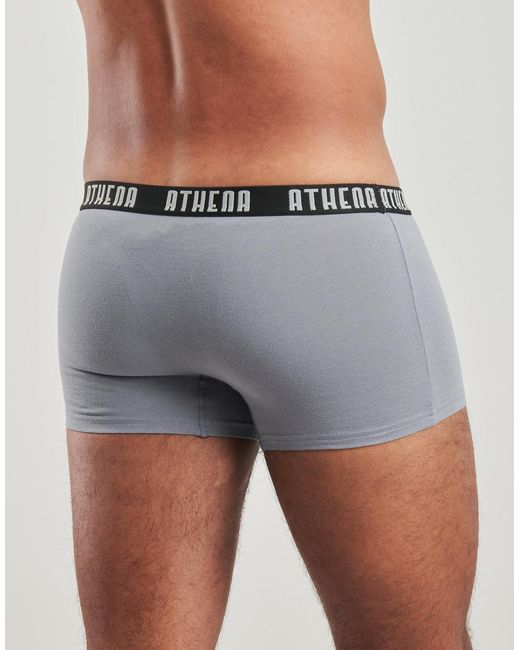 Athena Boxers Basic Color Pack De 3 in het Black voor heren