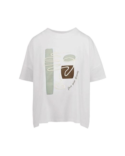 T-shirt TW8510 T JIN4-01 Bomboogie en coloris White