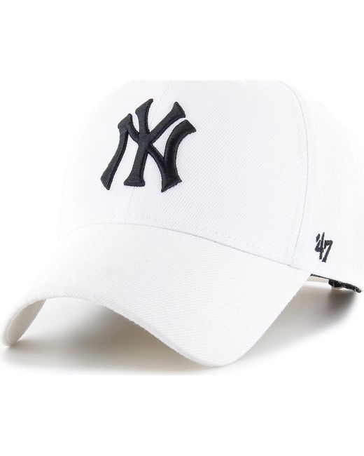 Casquette 47 CAP MLB NEW YORK YANKEES MVP SNAPBACK WHITE2 '47 pour homme