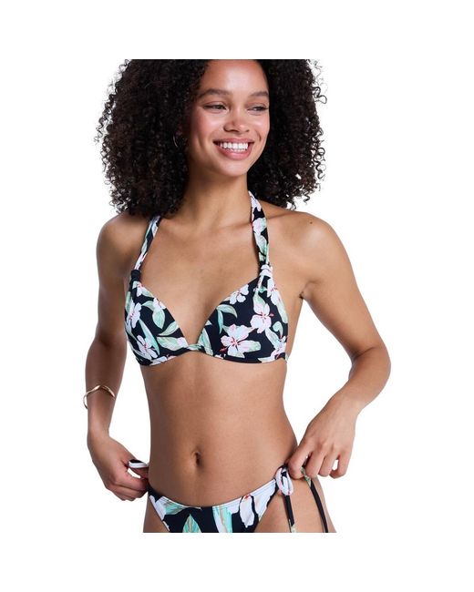 Maillots De Bain Printed Essentials Fixed Tri Roxy en coloris Black
