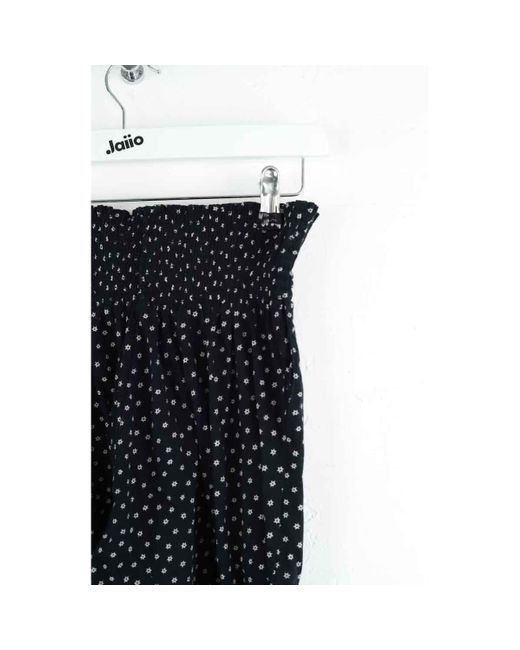 Pantalon Pantalon droit en coton noir KENZO en coloris Blue