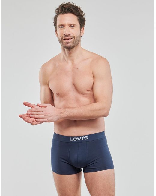 Levi's Boxer Solid Trunk Pack X2 in Blue für Herren