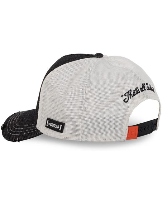 Casquette Casquette trucker prémium avec filet Looney Tunes Bugs Hand Capslab pour homme en coloris Black