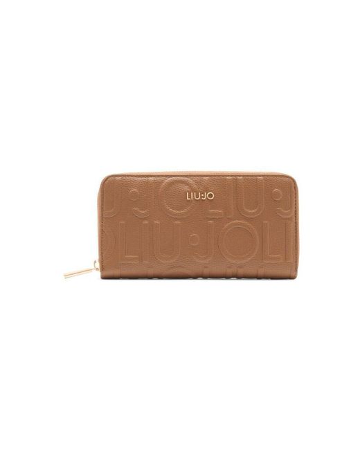 Portefeuille Portefeuille zippé tout autour Better Liu Jo en coloris Brown