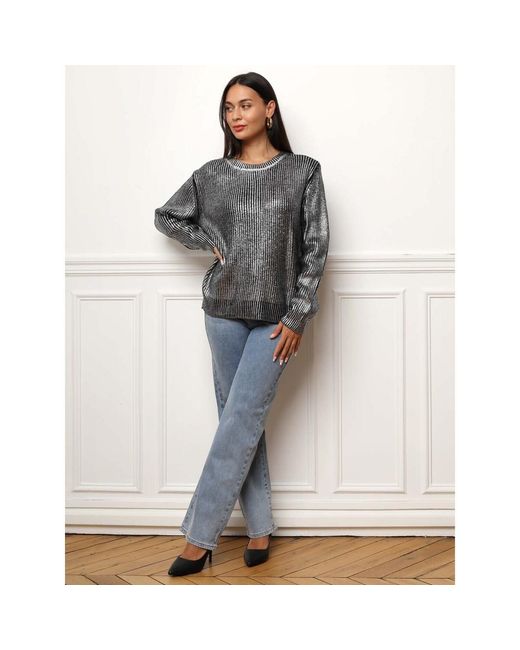 Pull Pulls Pour Femme La Modeuse en coloris Gray