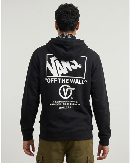 Vans Capuchon Sweaters Stacked Hi Pullover in het Black voor heren