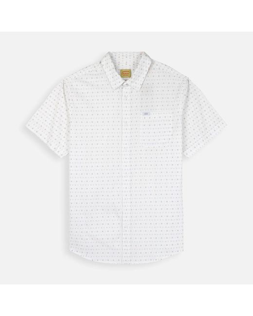 Chemise Chemise manches courtes microprint MINIATURE Oxbow pour homme en coloris White