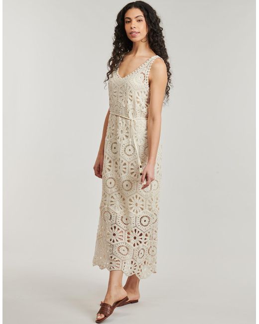 Rene' Derhy Natural Maxikleider Xavier Robe Maille