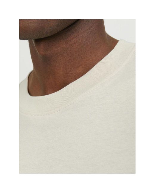 T-shirt 12249319 BRADLEY-MOONBEAM Jack & Jones pour homme en coloris Natural
