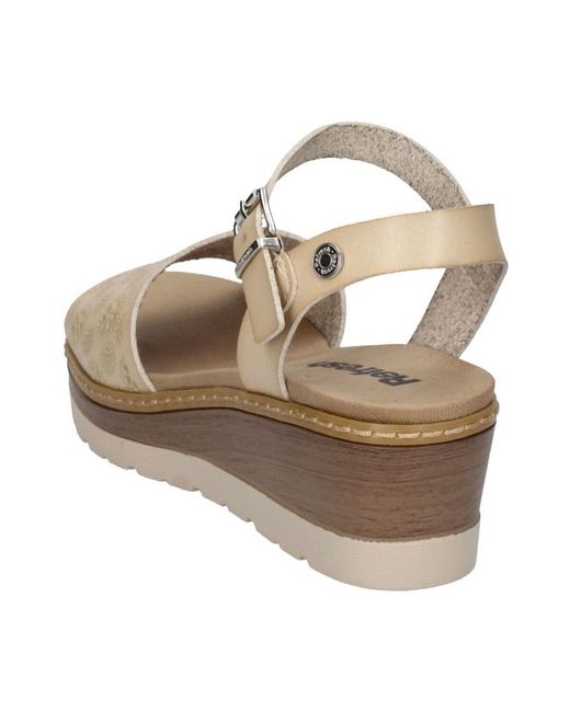 Sandales compensées Refresh en coloris Metallic