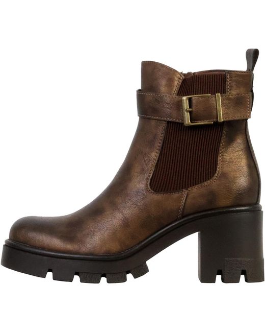 Bottines Bottines À Zip Super Mode en coloris Brown