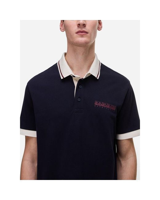 Polo E-Zeri Napapijri pour homme en coloris Black