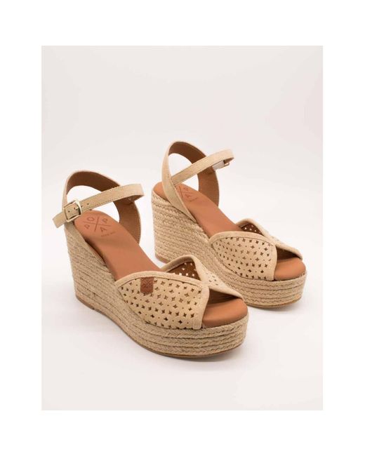 Espadrilles POPA en coloris Metallic