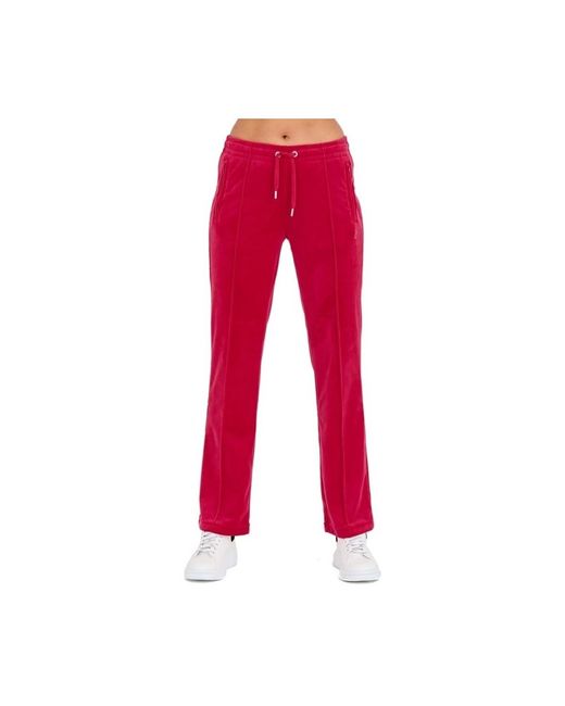 Juicy Couture Broek Tina Trackpants Wit in het Red