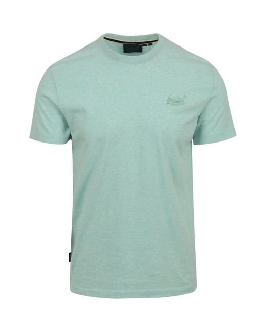 T-shirt T-Shirt Classique Melange Vert Clair Superdry pour homme en coloris Green