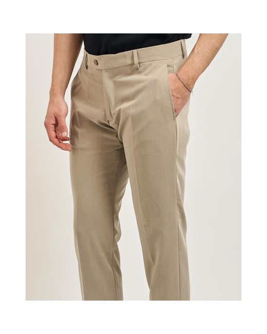 Chinots Pantalon classique pour Settemezzo avec ceinture SETTE/MEZZO pour homme en coloris Natural