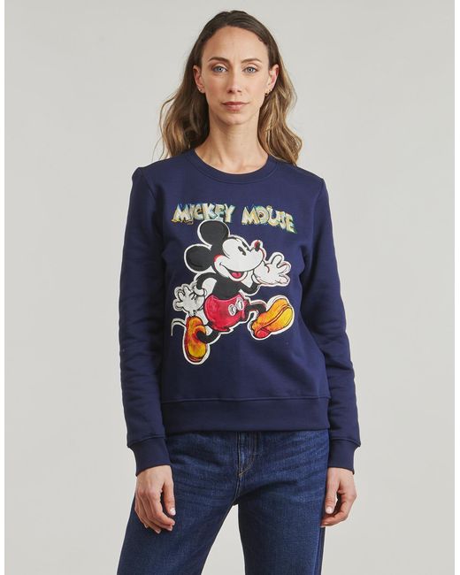 Desigual Sweaters Avery Mickey in het Blue