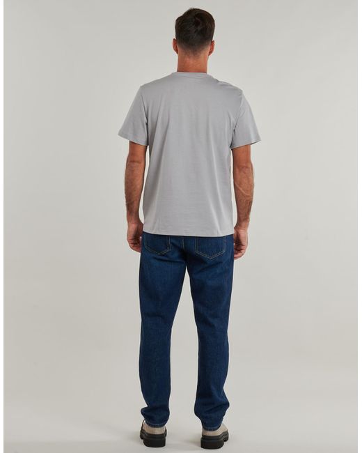 Calvin Klein T-Shirt Ss Badge 30S Jersey Classic Tee in Gray für Herren