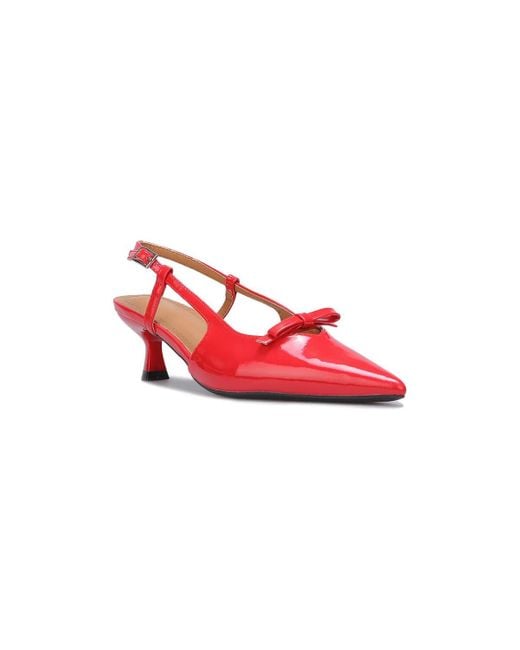Chaussures escarpins -Escarpins La Modeuse en coloris Red