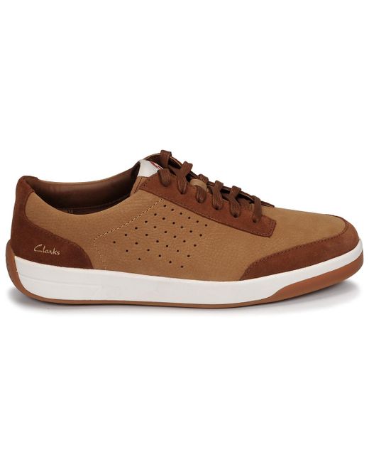 Clarks Lage Sneakers Hero Air Lace in het Bruin voor heren - Bespaar 8% -  Lyst