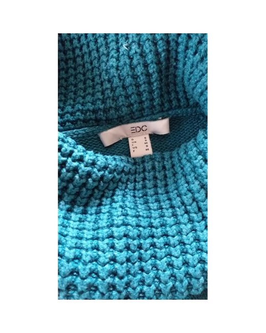 Pull Pull Col Roulé Esprit en coloris Blue