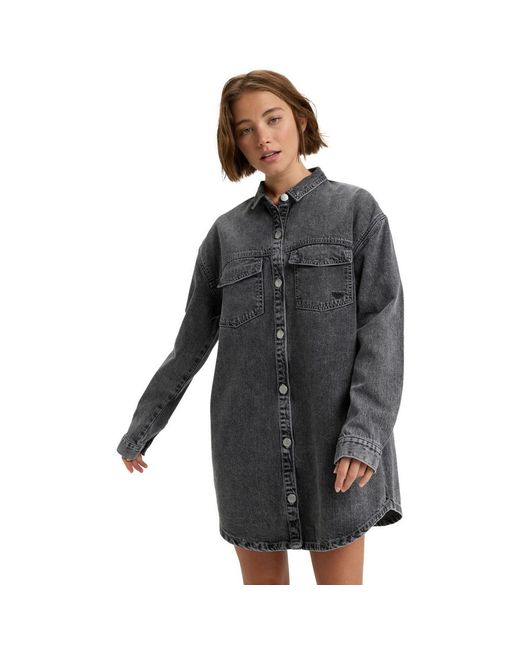 Robe courte Tidal Moon Roxy en coloris Gray