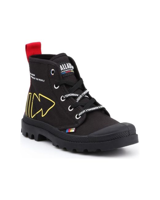 Zwarte PALLADIUM Hoge sneaker W PAMPA HI TWILL | Omoda