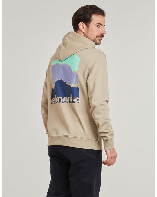 Element Capuchon Sweaters 3 Horizons Po in het Natural voor heren