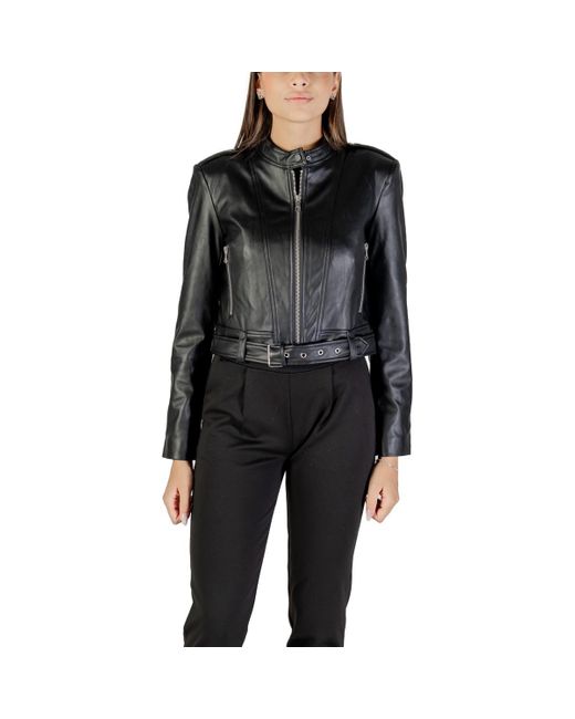 Veste ONLSADIE FAUX LEATHER JACKET CC OTW 15349077 ONLY en coloris Black