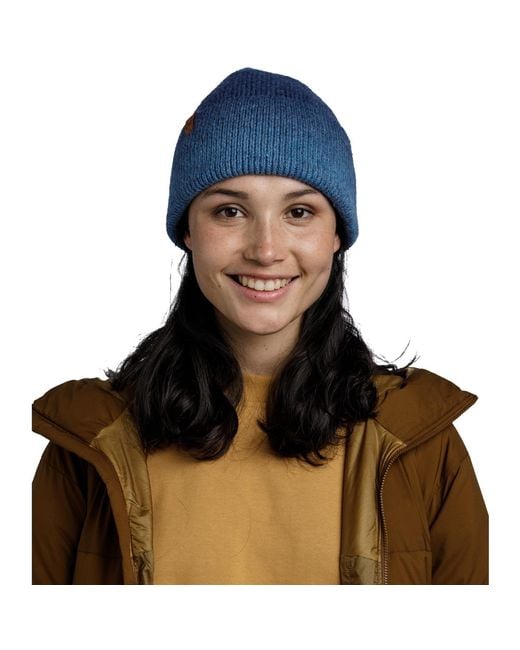 Buff Muts Marin Knitted Hat Beanie in het Blue
