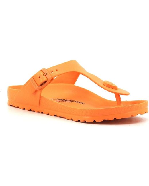 Chaussures Gizeh Ciabatta Infradito Donna Papaya 1025599 Birkenstock en coloris Orange