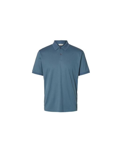 Polo 6186604 SELECTED en coloris Blue