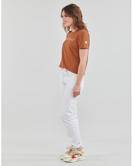 T-shirt Replay en coloris Brown