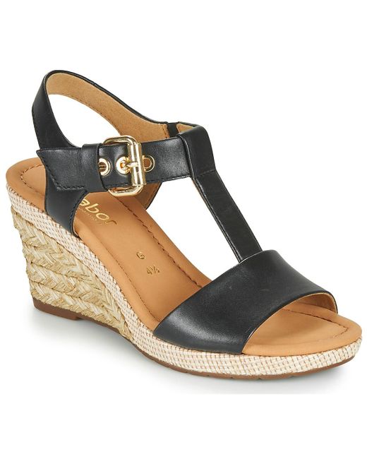 Gabor Sandalen 6282457 in het Zwart - Bespaar 2% - Lyst