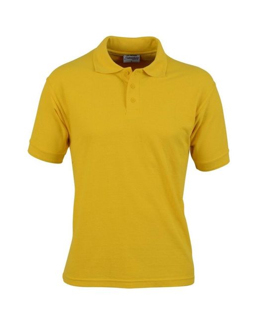 Polo Precision Absolute Apparel pour homme en coloris Yellow