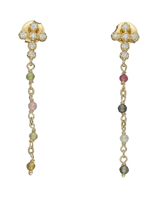 Boucles oreilles Boucles D'oreilles Argent Dorée Croix Zirconium Blanc Orusbijoux pour homme en coloris White