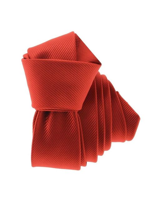 Cravates et accessoires Cravate Monochrome Clj Charles Le Jeune pour homme en coloris Red
